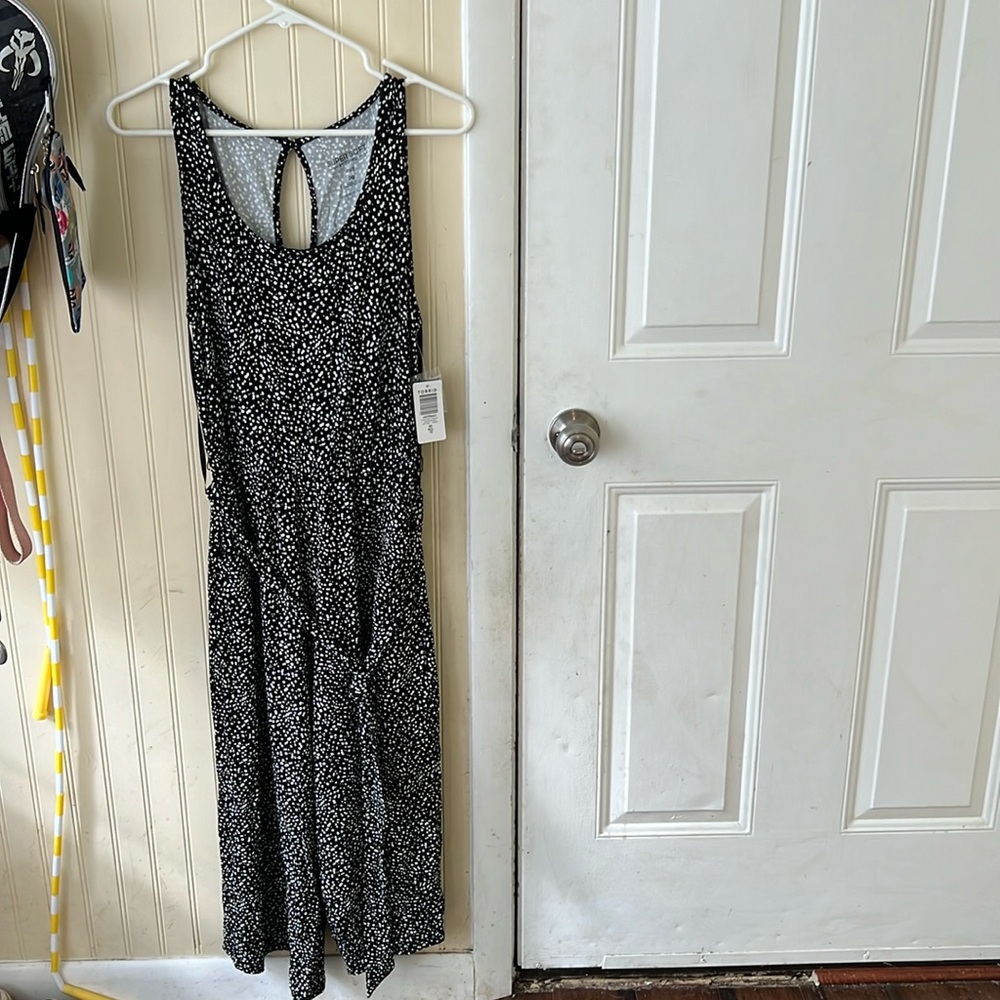 Torrid Supersoft Jumpsuit Leopard Black size M/L new with tags
